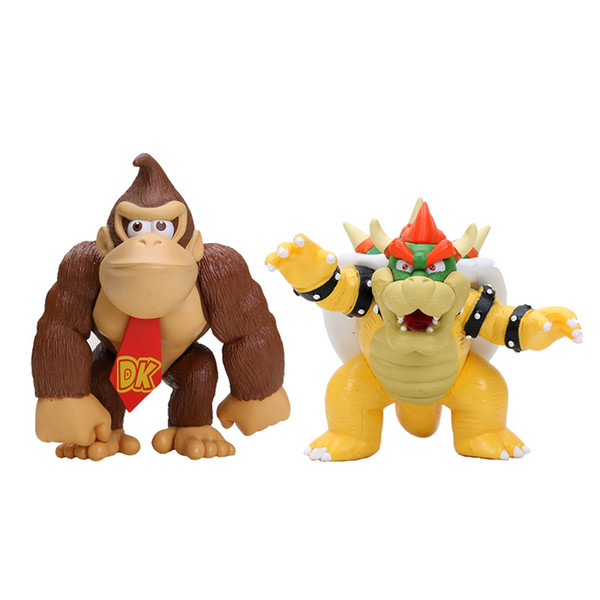 DONKEY KONG Koopa Bowser 1piece 14cm 8cm SUPER MARIO BROS PVC FIGURE TOY Action Figure Toy