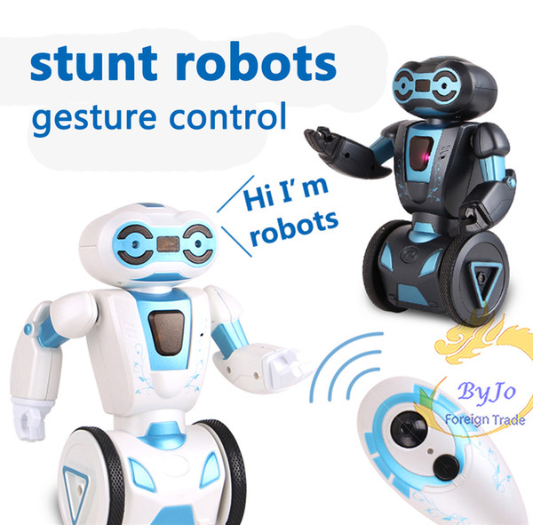 Newest stunt robot Gesture control Intelligent robot Balance wheel Battle dance transport induction Remote control Electric toy for children