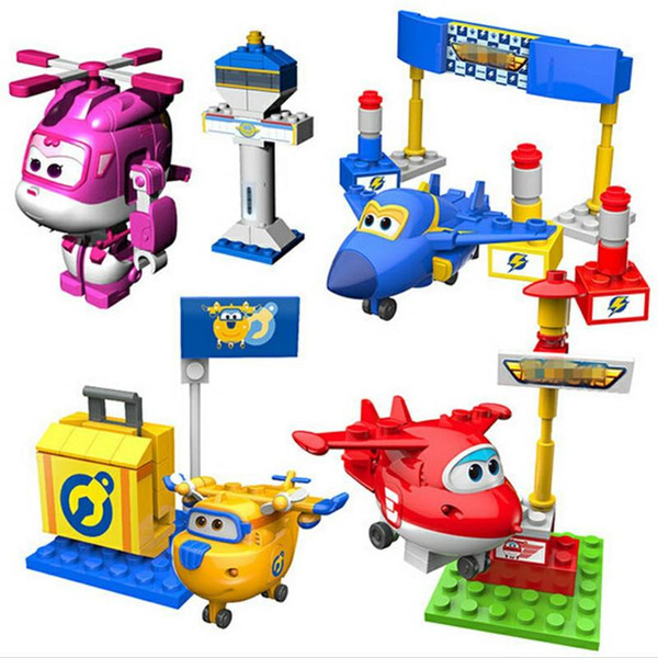 Super Wings Mini Airplane ABS Robot toys Action Figures Super Wing Transformation Jet Animation Children Kids Gift Brinquedos