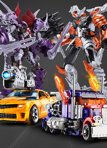 Transformation toys Alloy deformation toy King Kong 5 Optimus Hornets car robot model deformation children gift