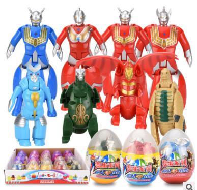 Transformation robots eggs dinosaur superheroes animal horse fish egg film television characters 20 pieces/bag 192