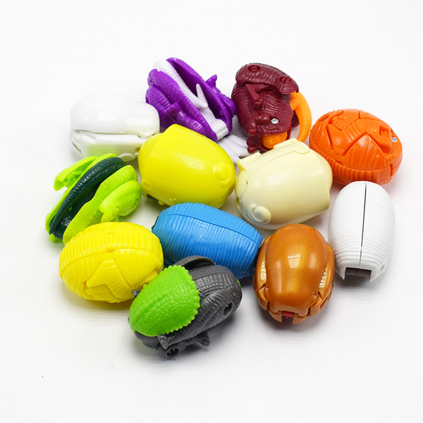 1200Pcs/lot Novelty super mini 12kinds Transformation Dinosaur egg deformation animal eggs activity toys for children