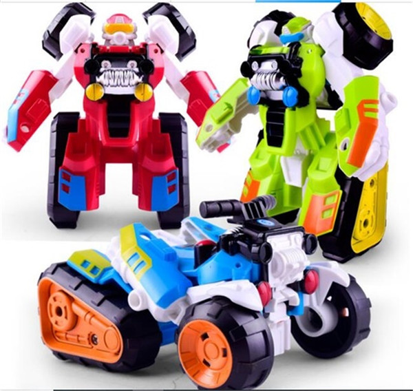 Action Figures Children's Creative Deformable Robots Cartoon Deformation Car Model Transformation Toys