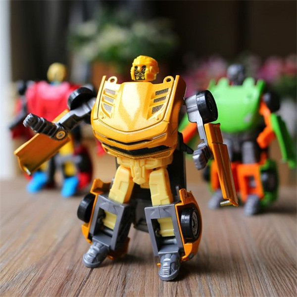 Transformation robots toys,Hot metal alloy deformable robot alloy car model, children toy wholesale engineering alloy car model