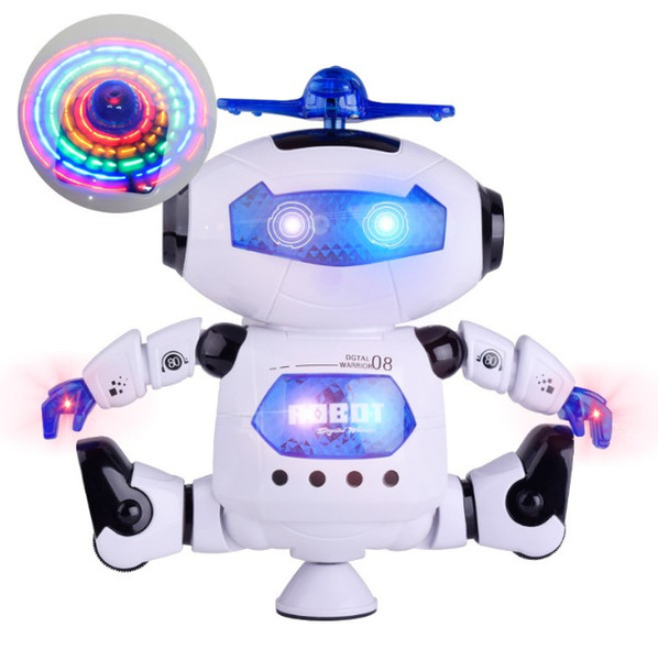 Space Dancing Humanoid Robot Toy With Light Electronics Dancing Music Robot Toys Kids Boy Toddler RC Robot