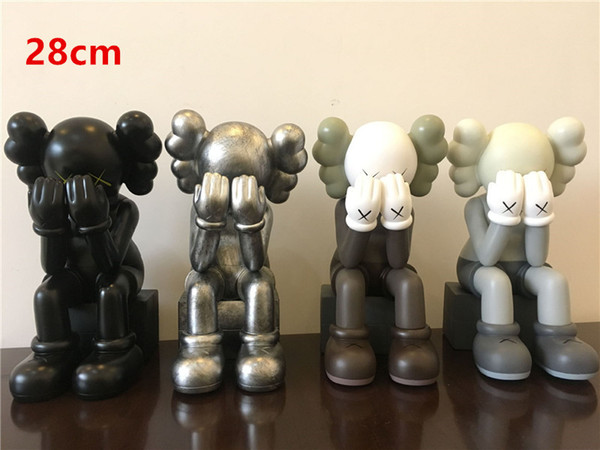 Newest 28CM 11 Inch KAWS Dissected Companion original fake action figures toy for children Kaws toy free shipping