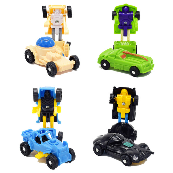 1200pcs/lot 12 kinds different Mini Transformation Robot car Model Deformation Cars Transform action Figures Toy Figure wholesale