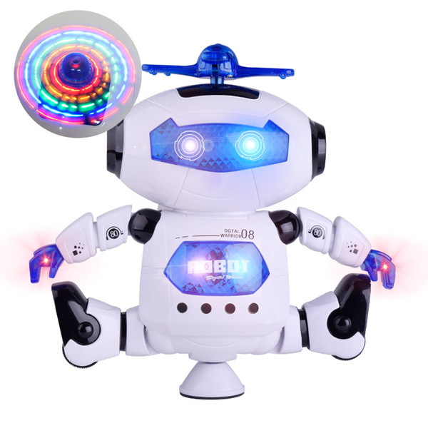 Children's electric dance robot music infrared light emitting dance robot toy wholesale