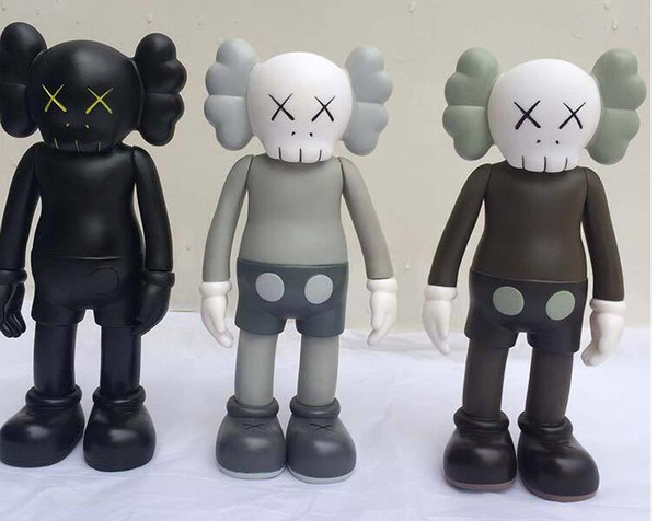 3pcs of lots 8 inch kaws Original Fake Companion toy kaws factory product fancy toy gift,( brown.black. grey)