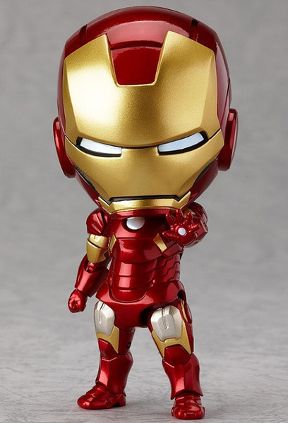 Figma Action Figures Anime hand to do wholesale Q version clay Avengers Alliance 284# Iron Man Mark7 face doll ornaments