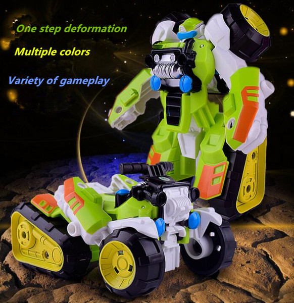 50piece Second change warfare Transforming toy King Kong Step deformation beach motorcycle Puzzle robot kid toy