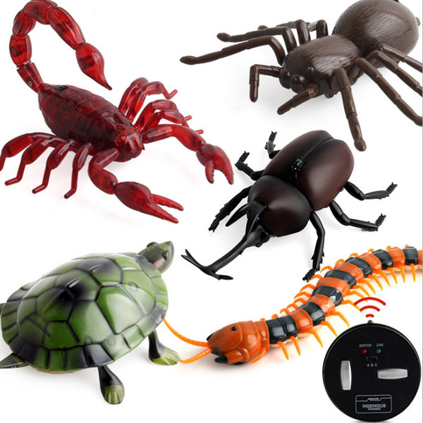 A new strange prank remote control scorpion centipede turtle spider beetle electric remote control toy