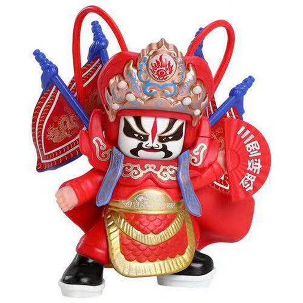 Soft glue abrasive face change doll Sichuan Opera face change doll Sichuan Creative Peking Opera tremble children toy panda