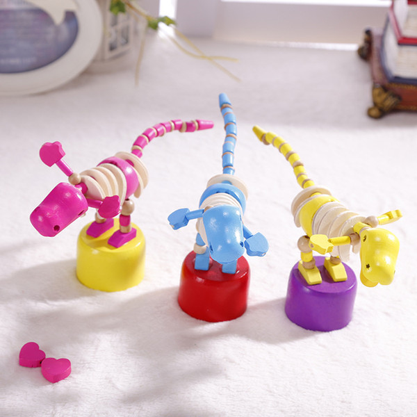 New swing Wooden Toy Animal Dinosaur cartoon child swing toy wooden dinosaur cartoon