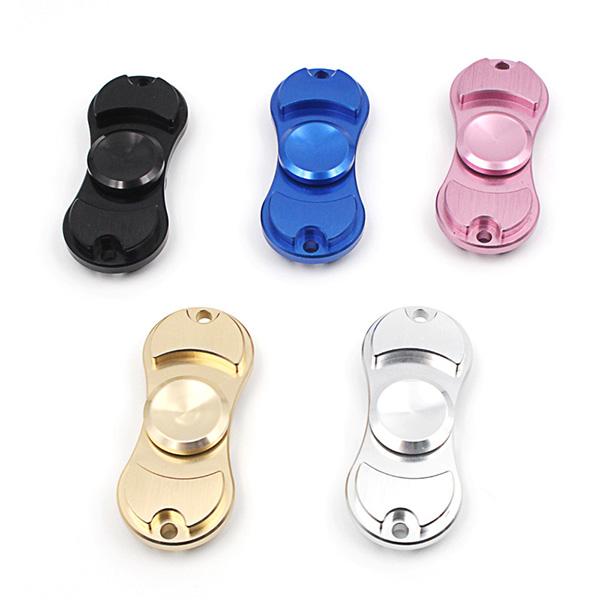 Alloy Finger Tip Gyro Fidget Spinner Helix Rotating Metal Toy Seesaw Shape Five Colors Hand Spinner Focus ADHD Helpers