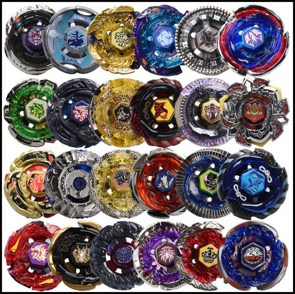 24 Designs Clash Metal 4D Beyblades Beyblade Burst Spinning Tops Boys Kids Toys Beyblade Burst Party Favor CCA9918 12pcs