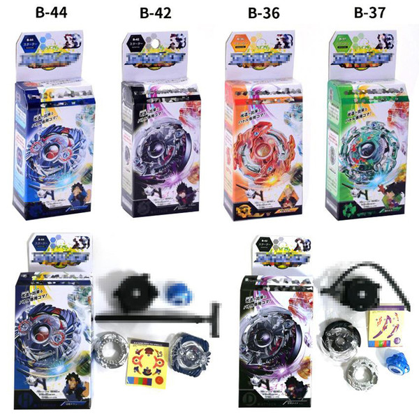 4D Beyblades Burst With Launcher fighting gyro Original Box Metal Plastic Fusion Gift Toys for Boys Christmas B-44 B-42 B-36 B-37