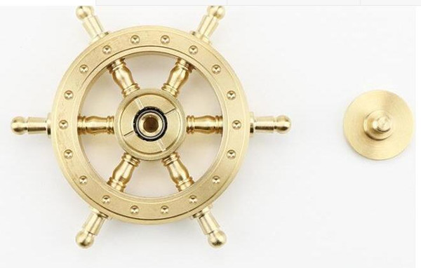 Captain Fidget Spinner Pirate Rudder Metal brass Hand Spinner Focus KeepToy And ADHD EDC Anti Stress Fidget Toys Gift