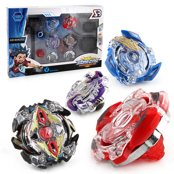 Beyblade BB804A Burst Arena Metal Fusion Set 4pcs Gyro Starter Set with Launchers Starter String Boosters Beyblades Toys for Kids B001