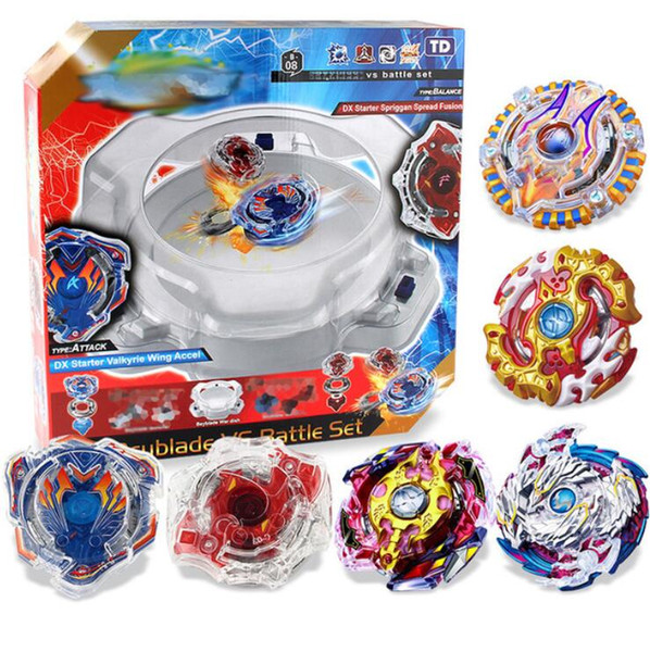 3 Styles Beyblade Stadium Arena Set Toys 6beyblades+2starters+2Handles+1Plastic Arena Metal Fusion 4D Bayblade Set Toys Gift