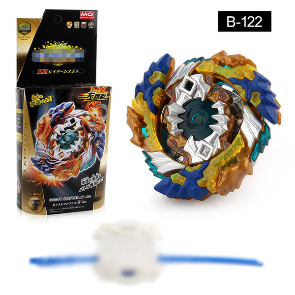 4D metal Beyblade Burst B-122 Starter Geist Fafnir Official ATTACK spinning top gyro With Launcher and Box Gifts For Kids