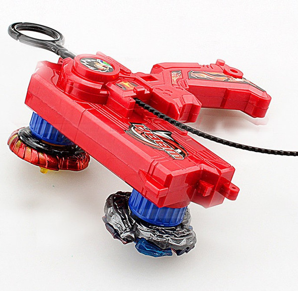 wholesale 3piece Beyblade Duotron Master Launcher for Double Bey Metal Spinning Tops, 3 colors Available