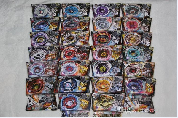 New Arrive! 31 Style MIx 50pcs 4D Beyblade Fusion Top Metal Master Rapidity Fight Rare Beyblade 4D Launcher Grip Set BB104 BB105 Free SF USA