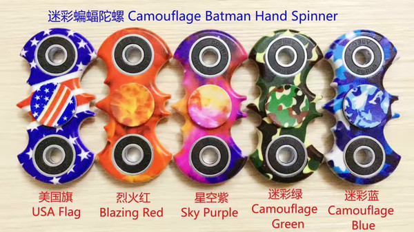 camouflage hand spinner with retail box for kids mixed color