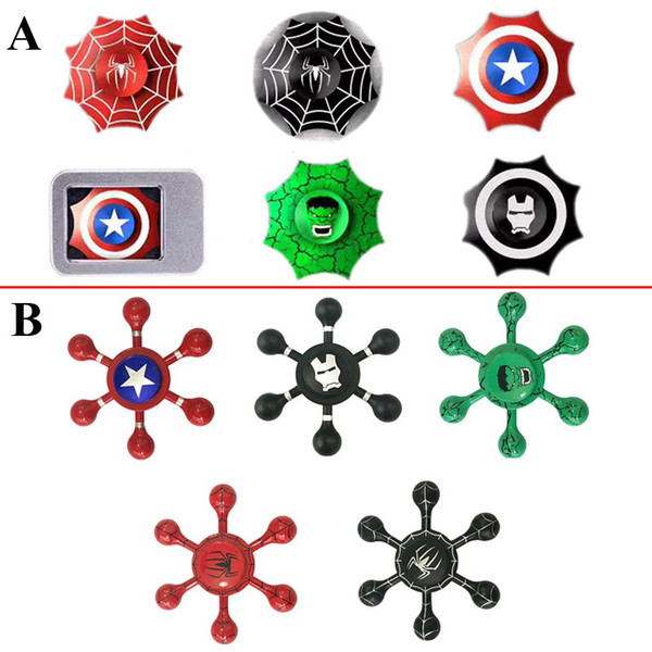 Hexagonal Fidget Spinner Hexa-spinner Drop-shaped Rudder Metal Spinners EDC Anti-stress Fidget Spinner Decompression Toy 2017 NEW arrive