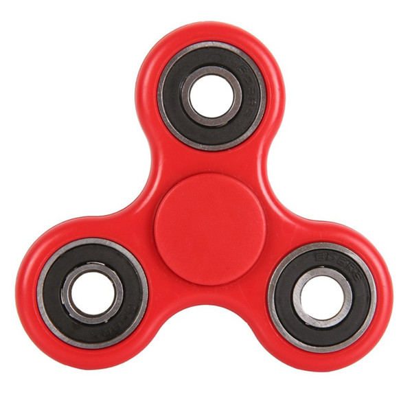 6 Colors Ceramics Beads Tri-Spinner Plastic EDC Hand Spinner For Autism and ADHD Fidget Spinner Long Time Anti Stress Childern Toys