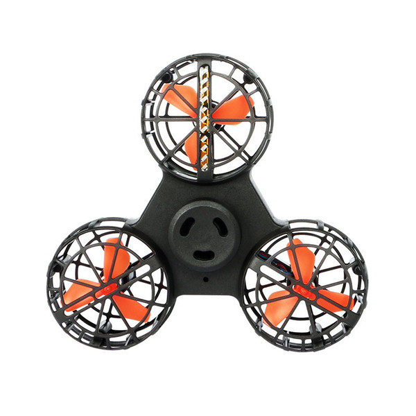 New Fingertip gyro Illuminated Aerial spinner Flying fidget spinner Easy control induction Aircraft Christmas Holiday gift toys