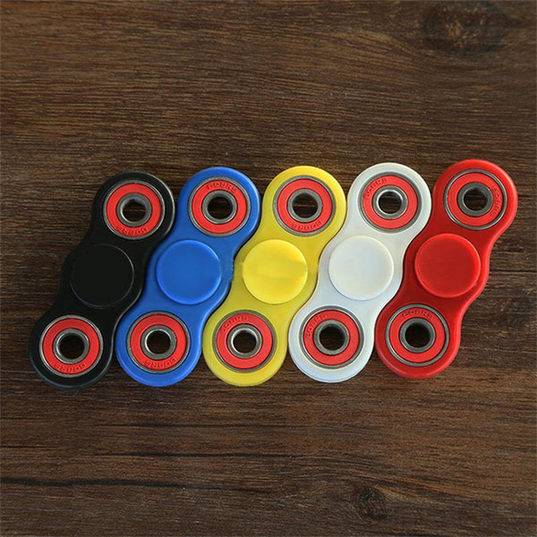 5 colors ABS HandSpinner fingertips spiral fingers gyro Torqbar fidget spinner stainless steel bearing free shipping C1869