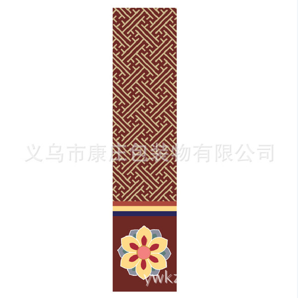 Red brown long seal color self-adhesive self-adhesive printing coated paper 28 pieces can be customized pattern