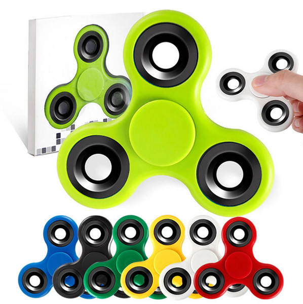 In Stock HandSpinner Fingertips Spiral Fingers Fidget Spinner EDC Hand Spinner Acrylic Plastic Fidgets Toys Gyro Toys With Retail Box