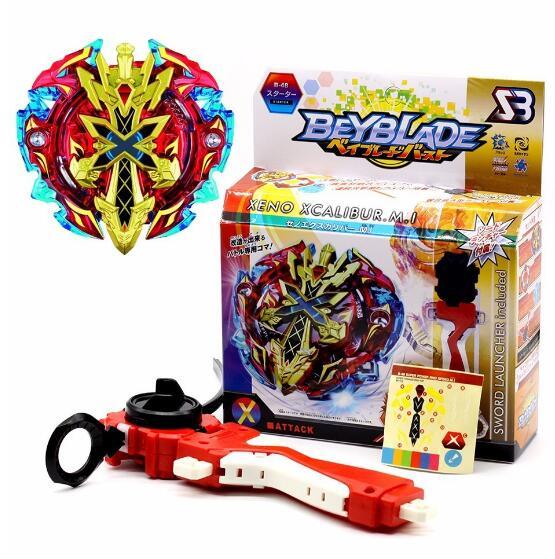 Beyblades Gyro Metal Plastic Fusion 4D Spinning Rapidity Beyblades Spin Top Toy Set,Bey Blade Spinner with Launcher Kids Toys B48 B66