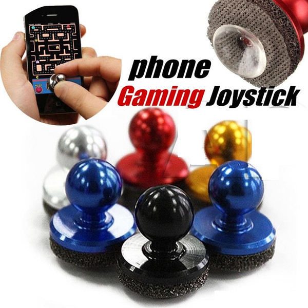 Mini Tactile Game Controller Mini joystick for iPhone touch or Android Gaming Device cellphone roker sucker With Retail Package b1284