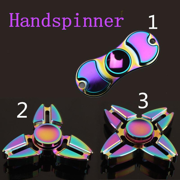 Rainbow Fidget Spinner Colorful EDC Gyro Toys Hand Spinner Fidget Aluminum Fidget HandSpinner Professional Factory Direct Sales