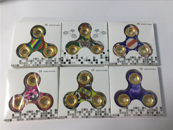 In Stock 24 Hours Camo Fidget Spinner EDC camouflage color Hand Spinner Ceramic Finger Toys Killing time decompression anxiety