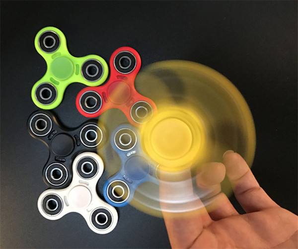 Multi Color Triangle Gyro Finger Spinner Fidget Plastic EDC Hand For Autism/ADHD Anxiety Stress Relief Focus Toys Gift Factory Wholesale