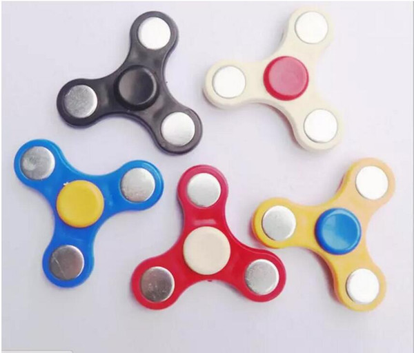 1000Pcs Stock! Plastic EDC Fidget Spinner Toy Finger Spinner Toy Hand Tri Spinner HandSpinner Finger Toy For Decompression Anxiety Toys