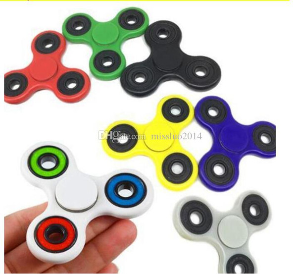 Hot Sell EDC Fidget Spinner toy finger spinner toy Hand tri spinner HandSpinner EDC Toy For Decompression Anxiety Toys