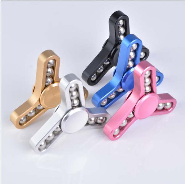 Aluminum Alloy Triangle Leaf 9 Bead Spinning Top Crab Claw Anti-Anxiety Decompression Toys EDC Toys