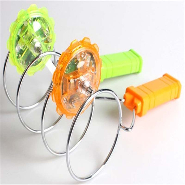 Track magnetic magic gyro colorful light toys magic flying gyro new children 's toys free shipping