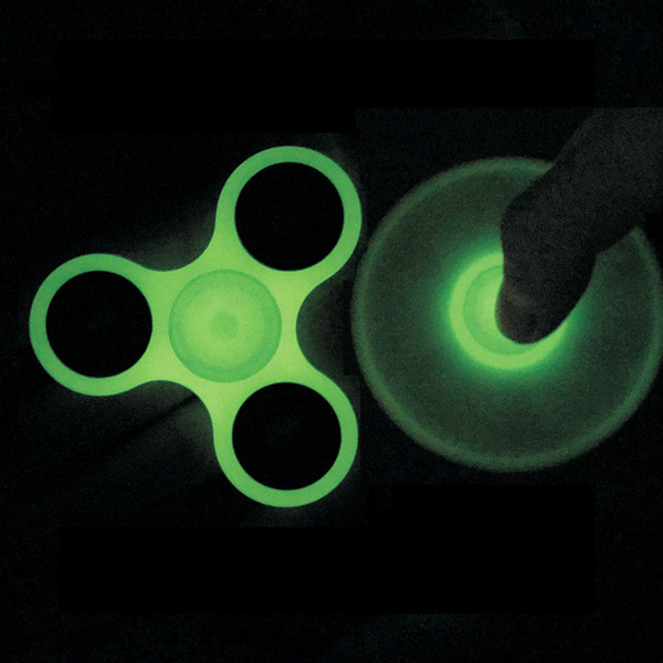 Glow in Dark Luminous Tri-Spinner hand Spinner Toys EDC Hand Spinner ABS Plastic Puzzles For ADHD Austim Antistress Toys