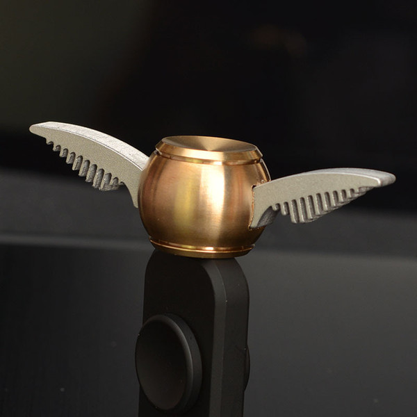 Harry Potter Golden Snitch Cupid Wing Fidget Spinners Metal Copper Hand Spinners EDC Toys Hand Spinners Gyro Spiral With packing box