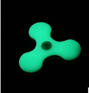 Fidget spinner triangle decompression magic gyro silicone fingers gyro silicone luminous fingertips gyro