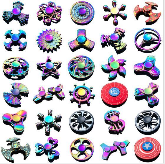 Colorful gyroscope Children's dazzling gyroscope toys Zinc alloy decompression toys Children's Birthday Gifts