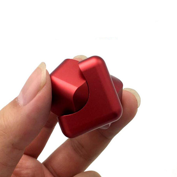 2017 New Aluminum Alloy Magic Cube Hand Spinner Whirlwind Square Finger Gyro EDC Decompression Toys DIY toy