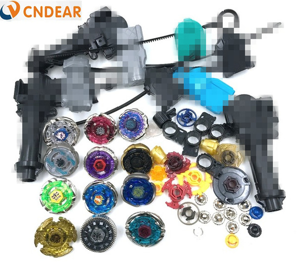 NEW HOT Beyblade Metal Fusion 4D Freies spinner top (12 beyblades + 6 launchers +3 grips + more than 30 spare parts ) Kids Toys