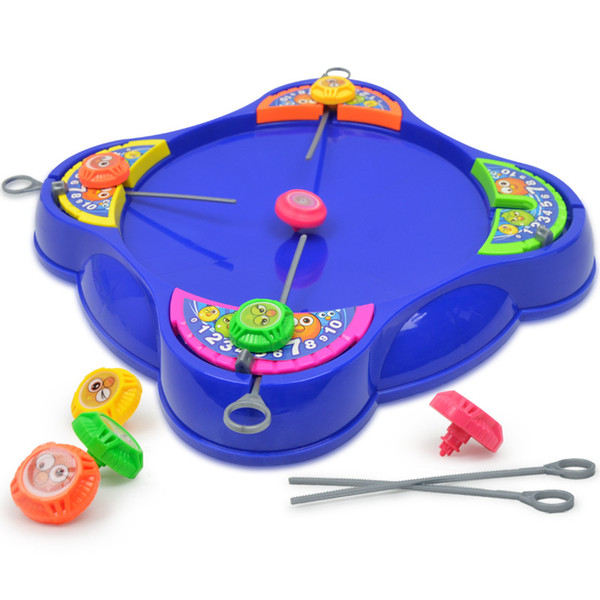 Cross-border gyroscope tabletop interactive game pull-type gyroscope combat plate children's toys